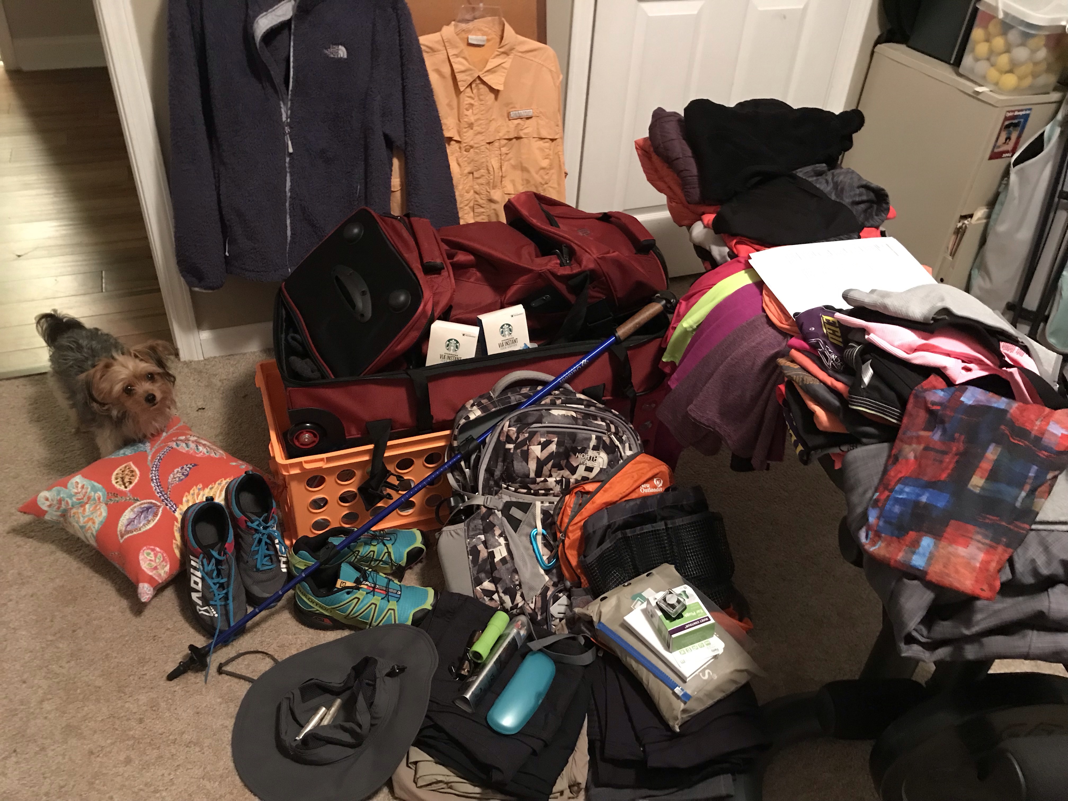 Pile of clothes and gear 